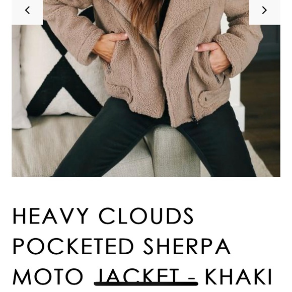 Vici Heavy Clouds Sherpa Moto Jacket SM in cream!! - Picture 2 of 5
